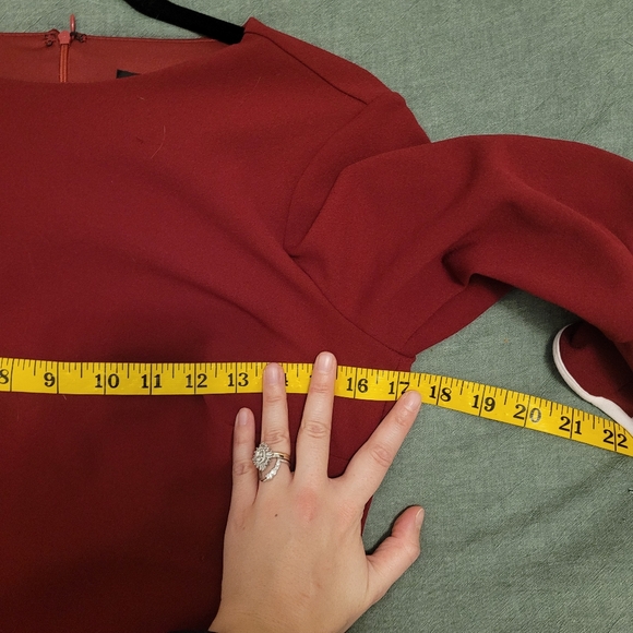 GUC Alexa Admore Red Dress with White Trim Size S - Picture 5 of 11